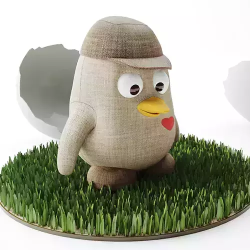 Toy penguin 3D model