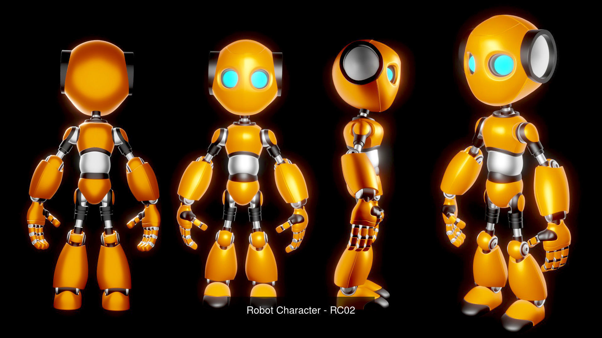 Robot Characters 3D Model Collection_4