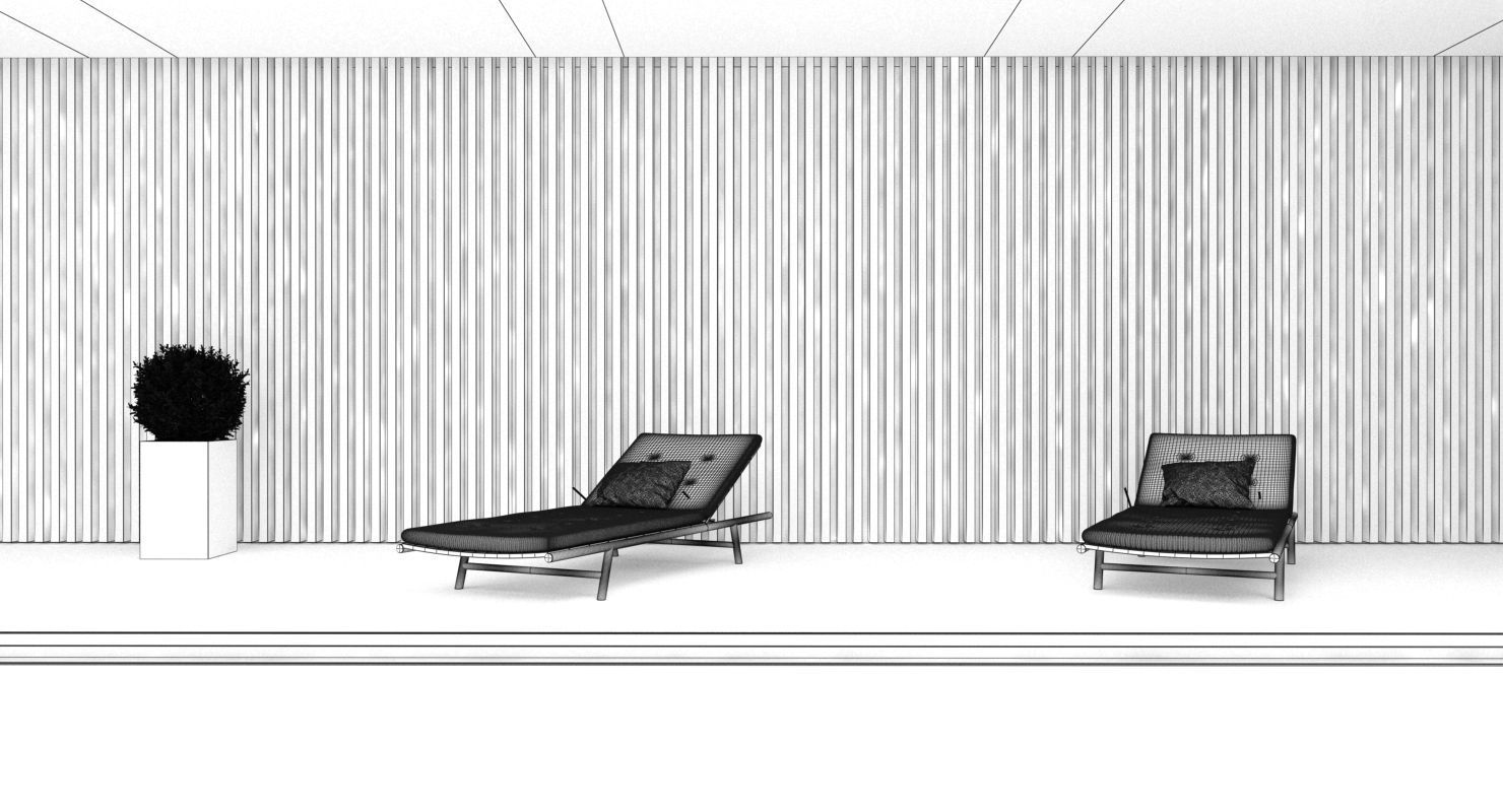 Swimming Pool Scene 3D model_8