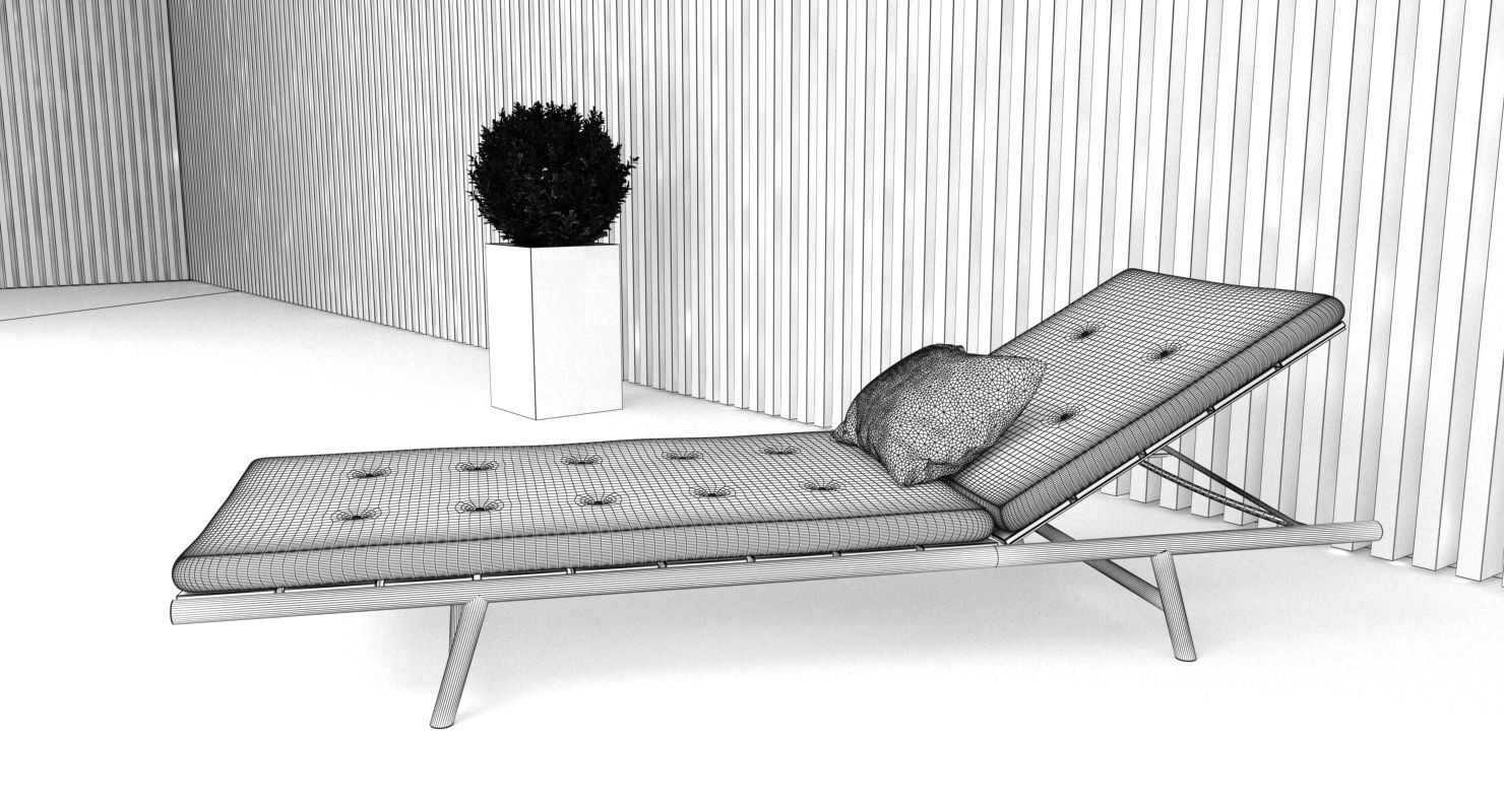 Swimming Pool Scene 3D model_10