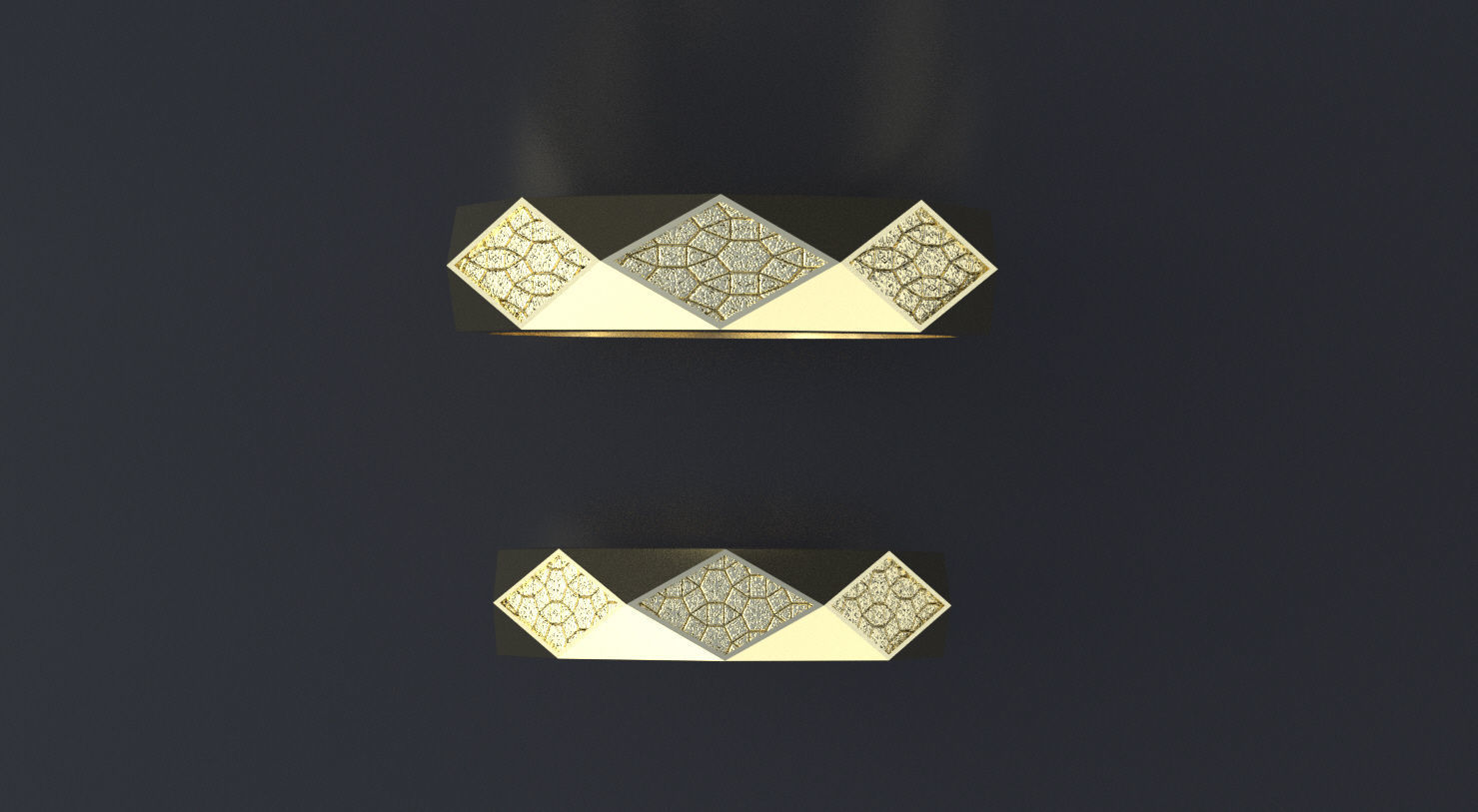 Band-rings with pattern 3D print model or CNC model 3D print model_4