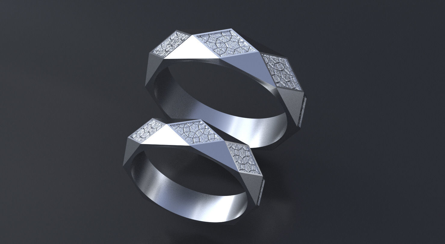 Band-rings with pattern 3D print model or CNC model 3D print model_5