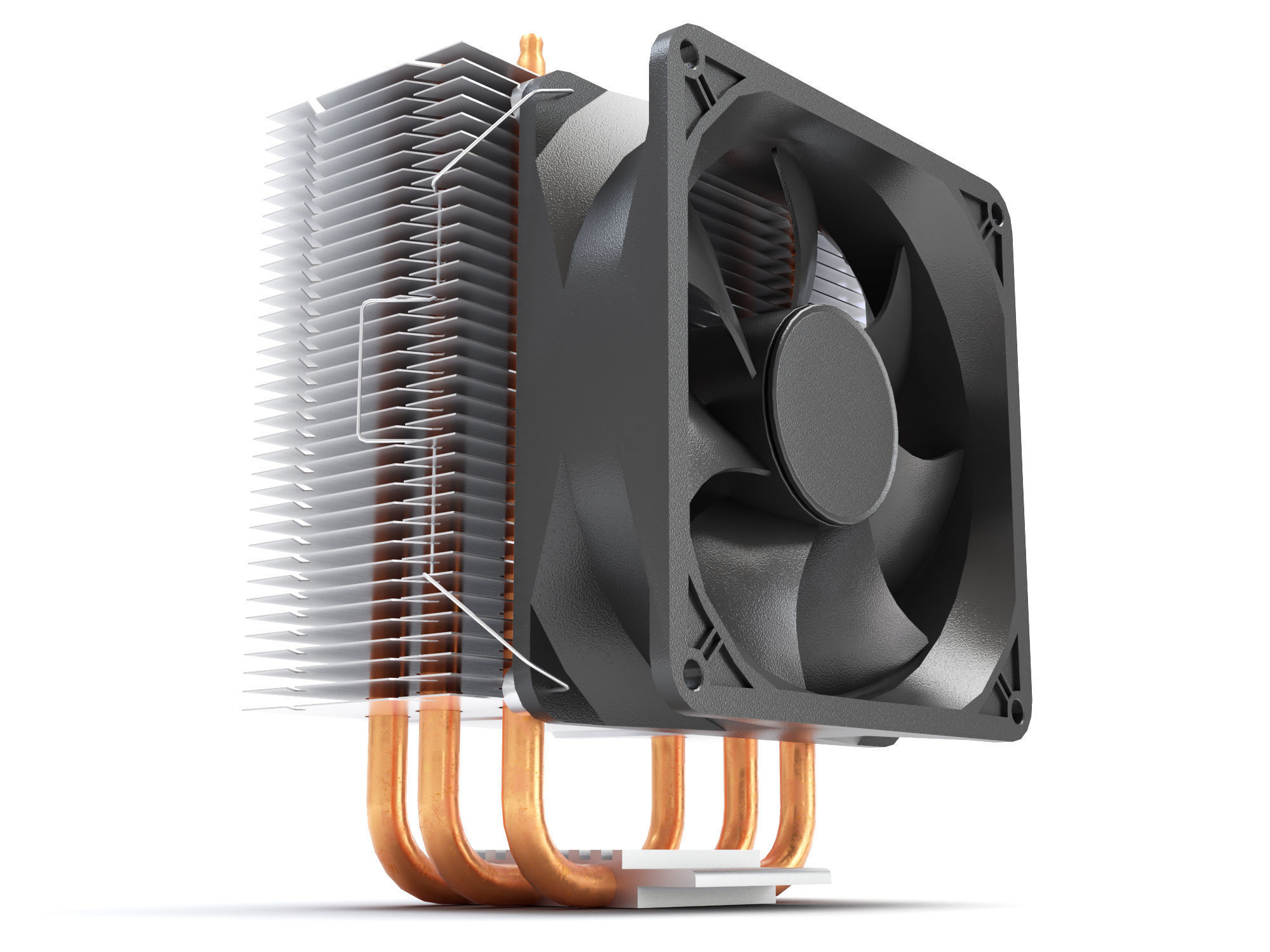 CPU Cooler 3D model_3