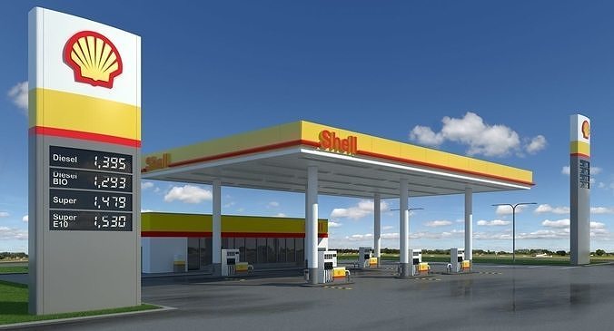 Gas Station 1 3D model