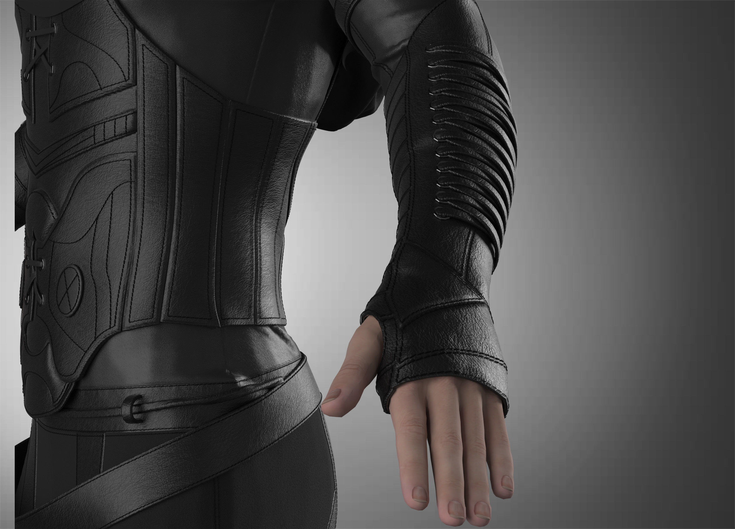 Assassin star wars ninja 3D model_13