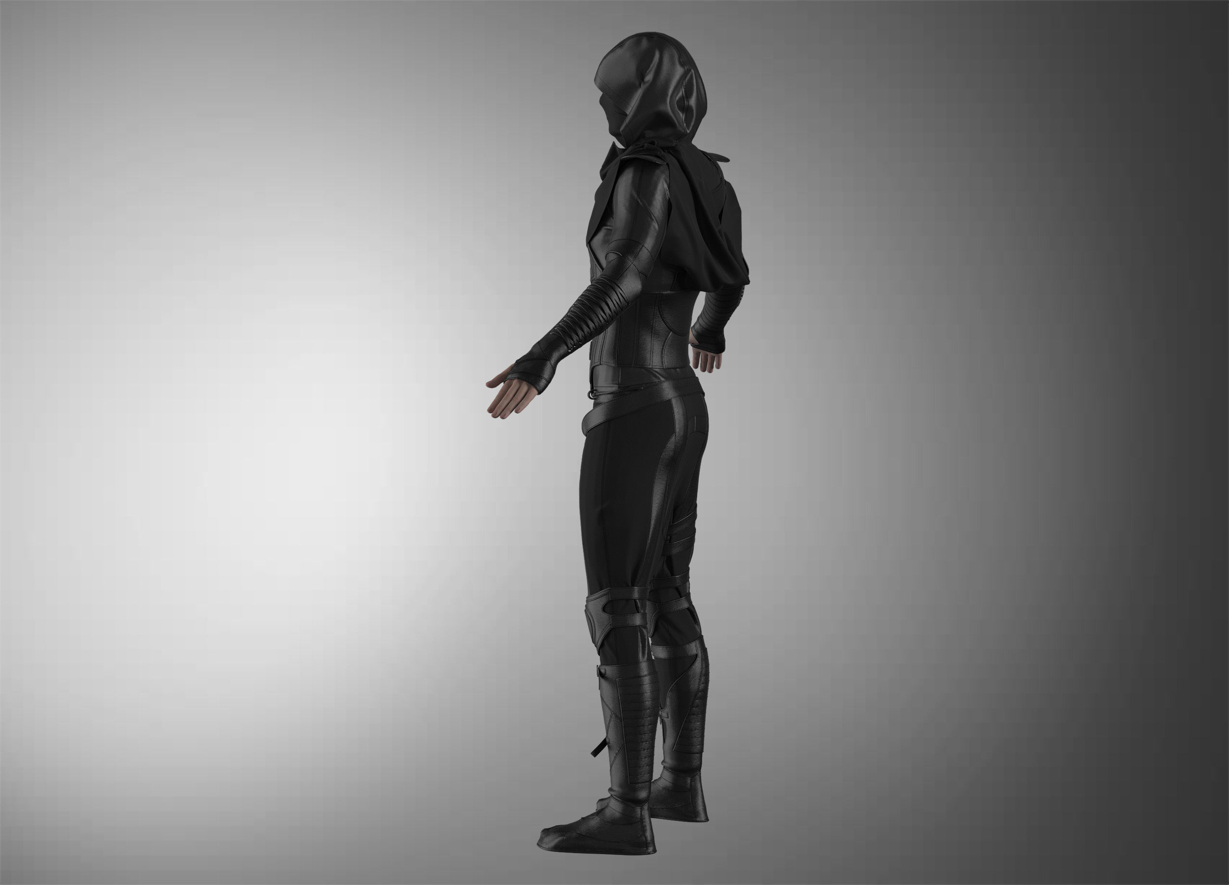 Assassin star wars ninja 3D model_18