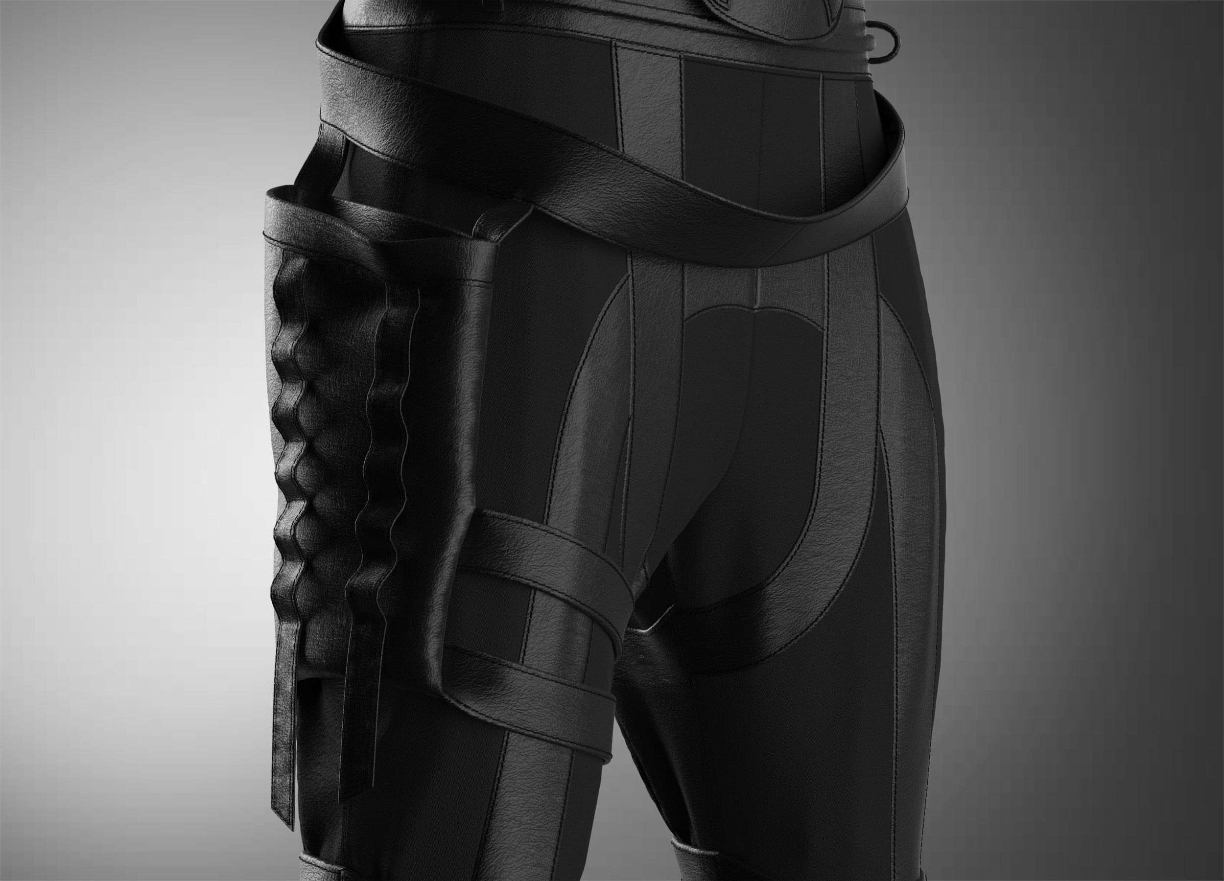 Assassin star wars ninja 3D model_7