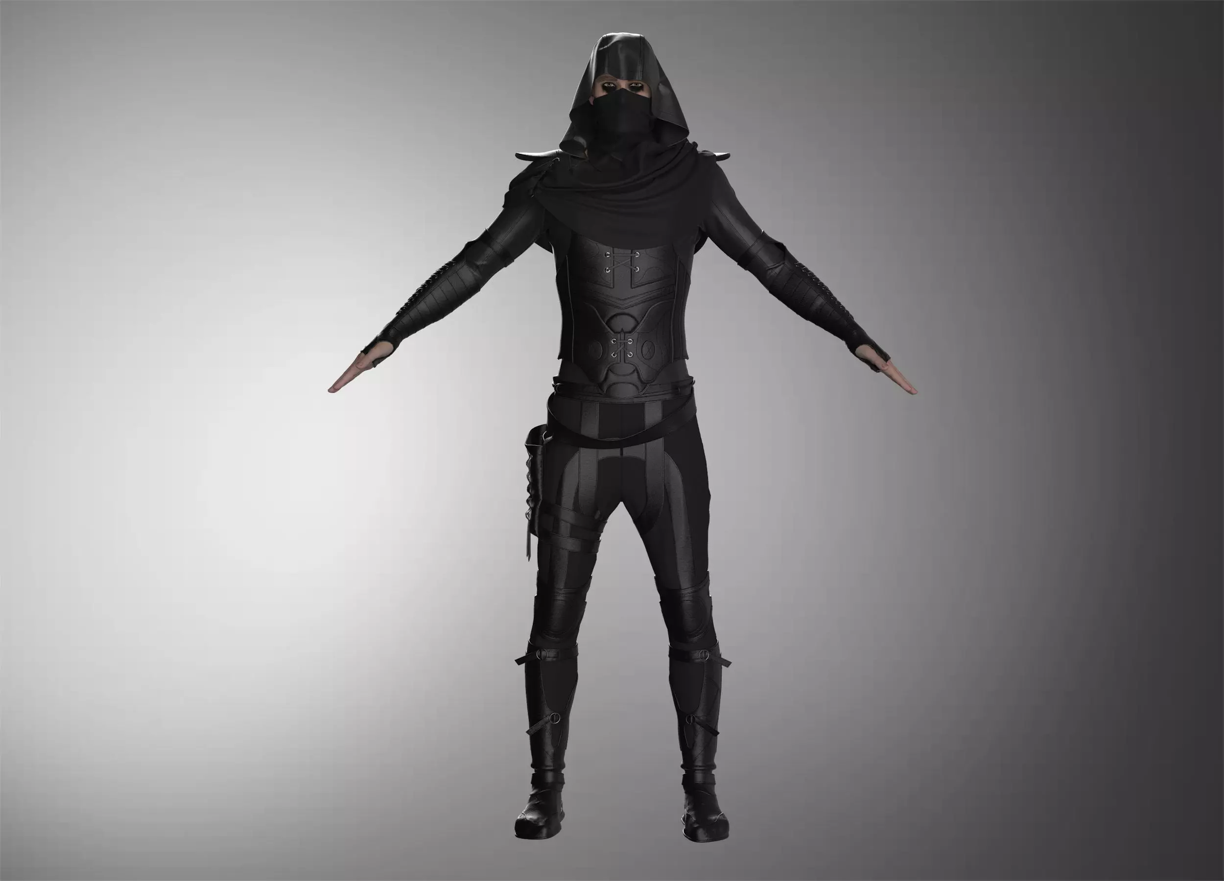 Assassin star wars ninja 3D model_0