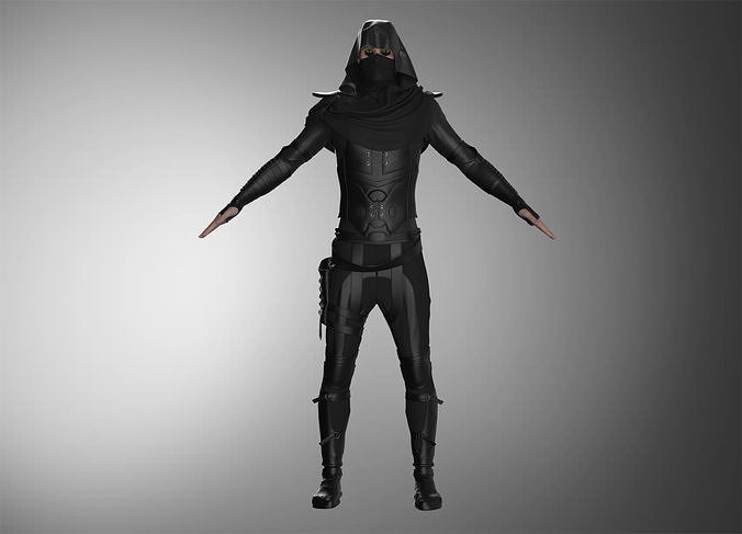 Assassin star wars ninja 3D model