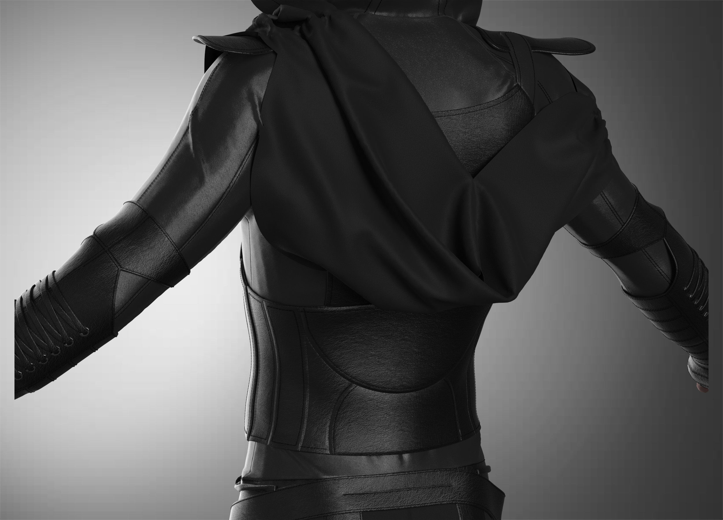 Assassin star wars ninja 3D model_12