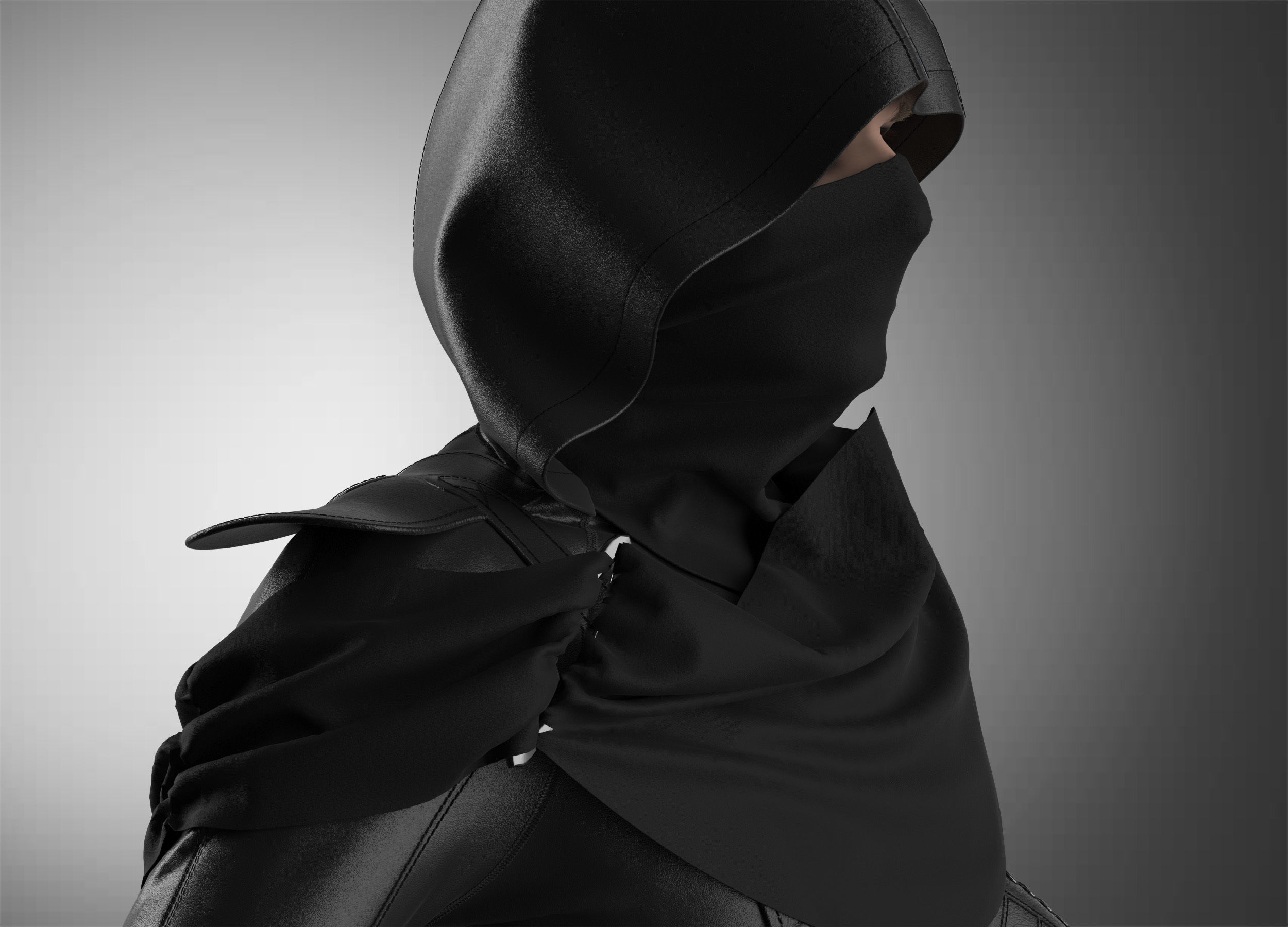 Assassin star wars ninja 3D model_4