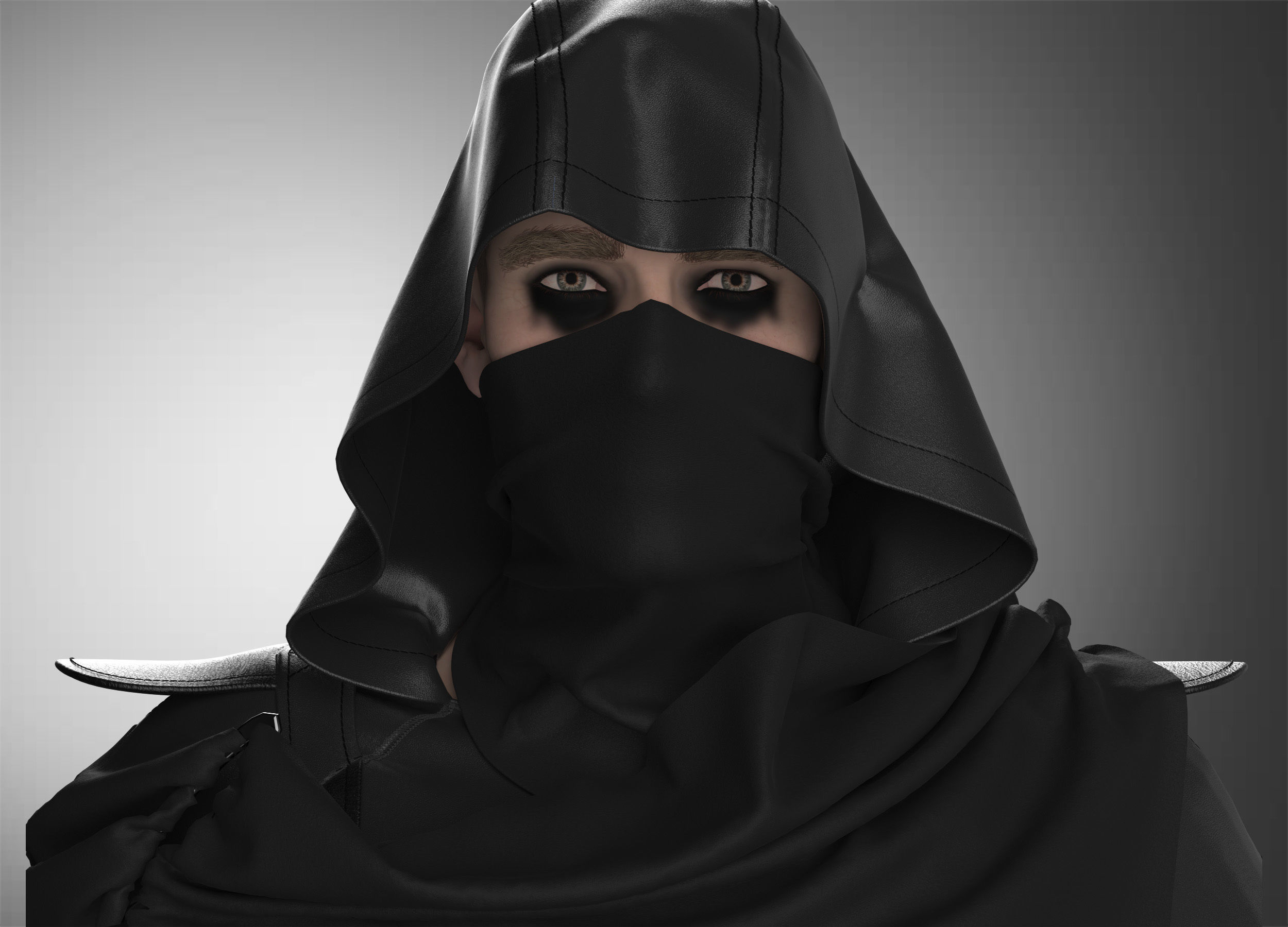Assassin star wars ninja 3D model_5