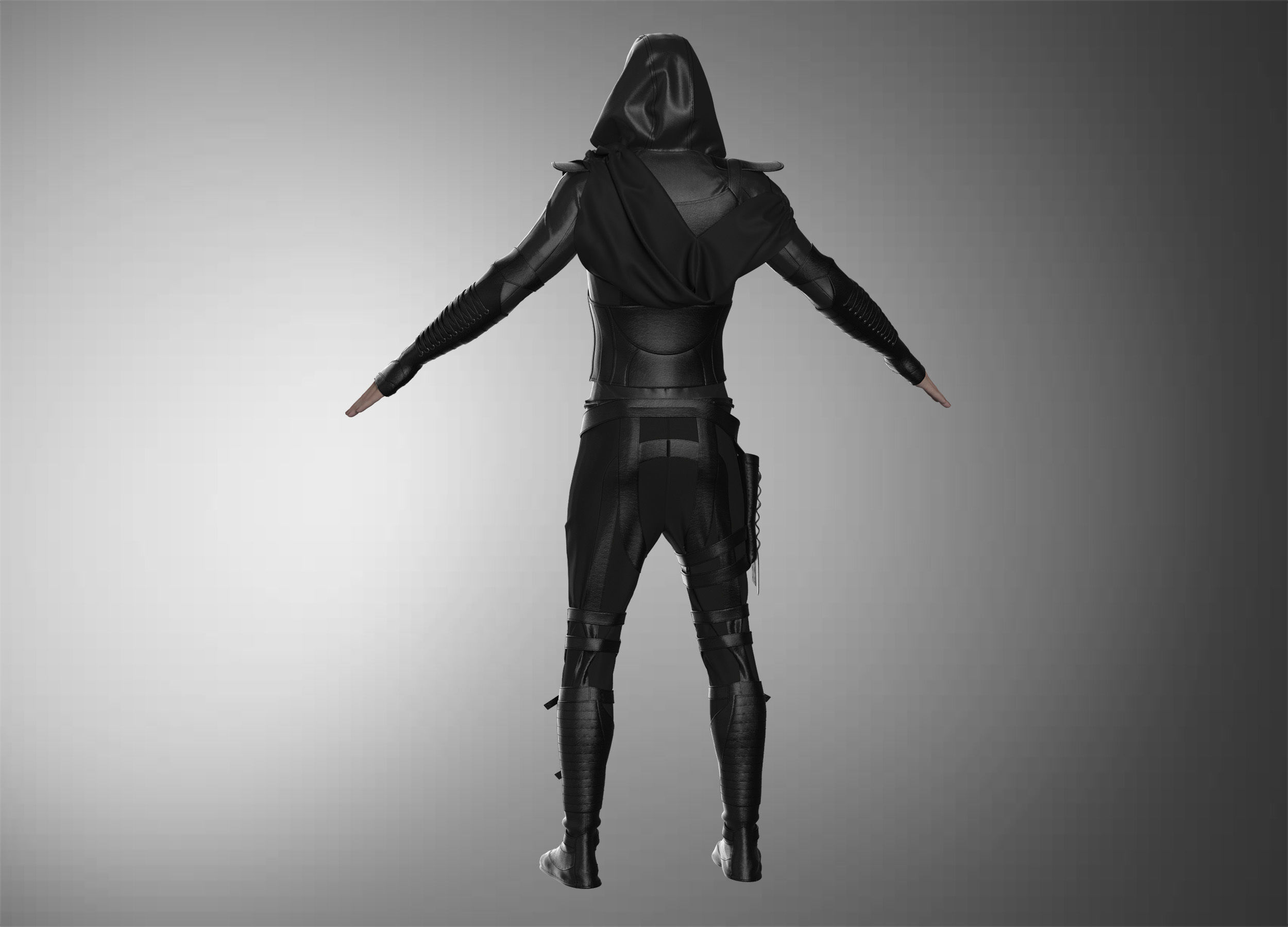 Assassin star wars ninja 3D model_17
