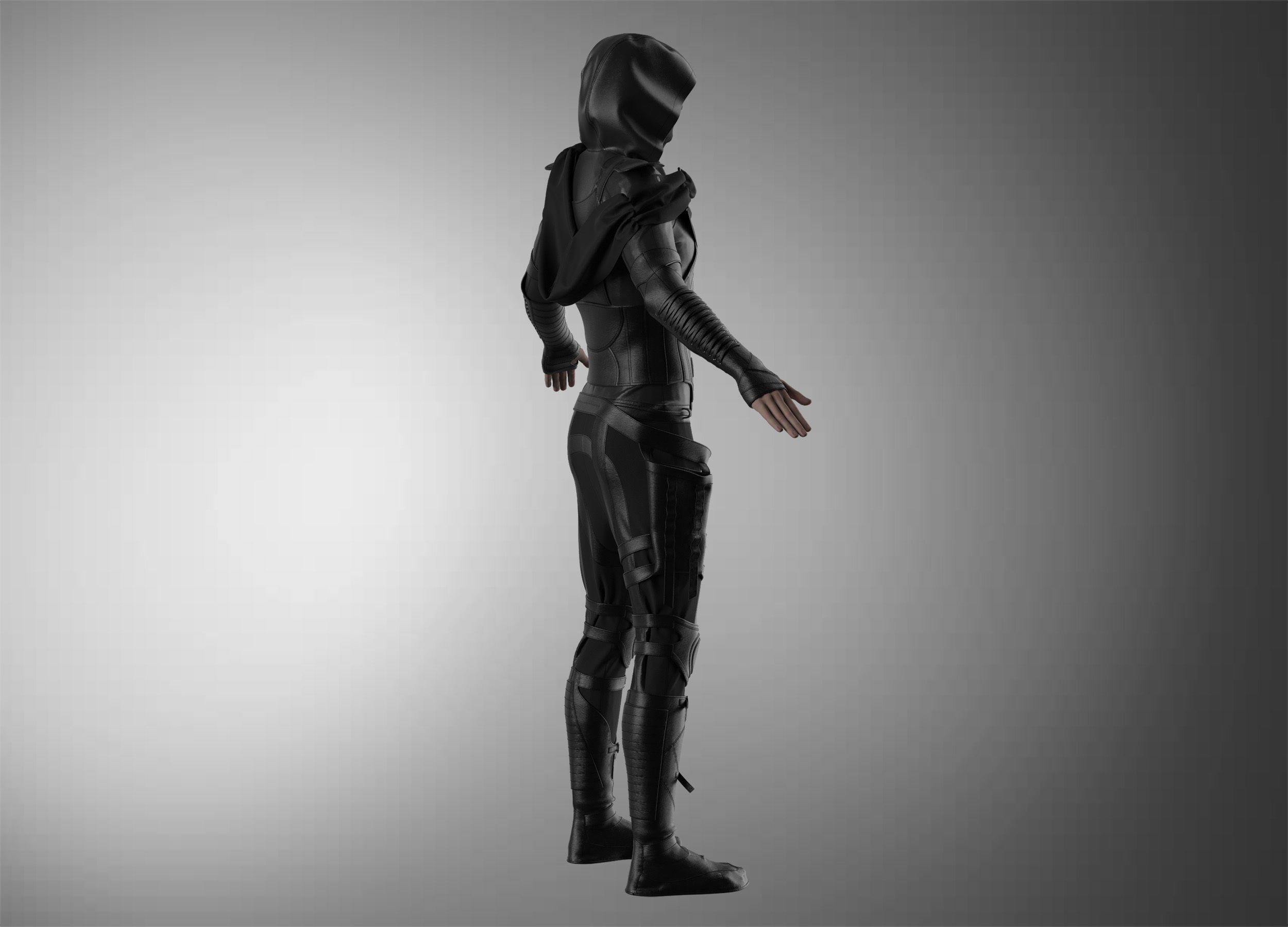 Assassin star wars ninja 3D model_15