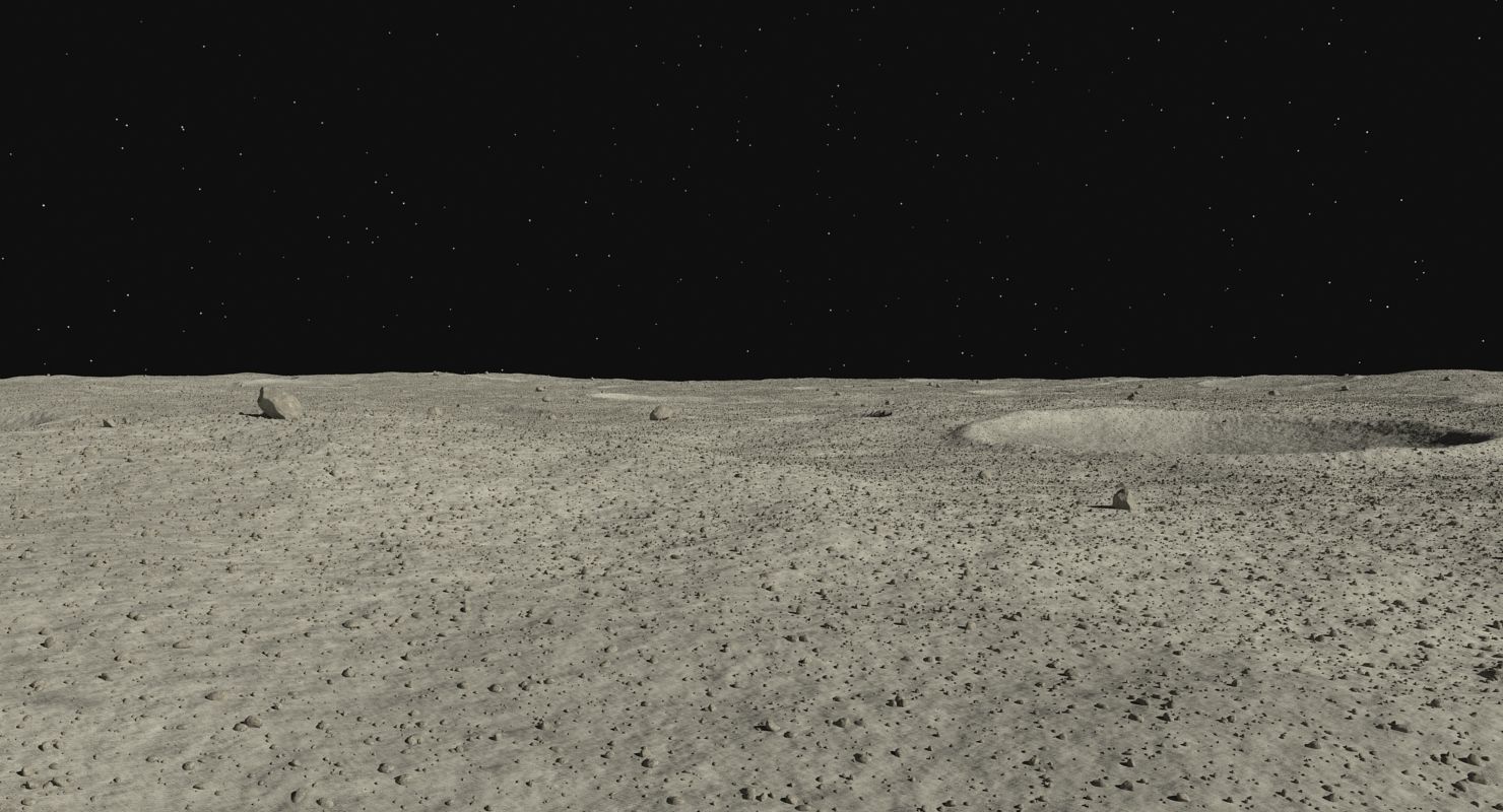 Moon Surface 2 3D model_1