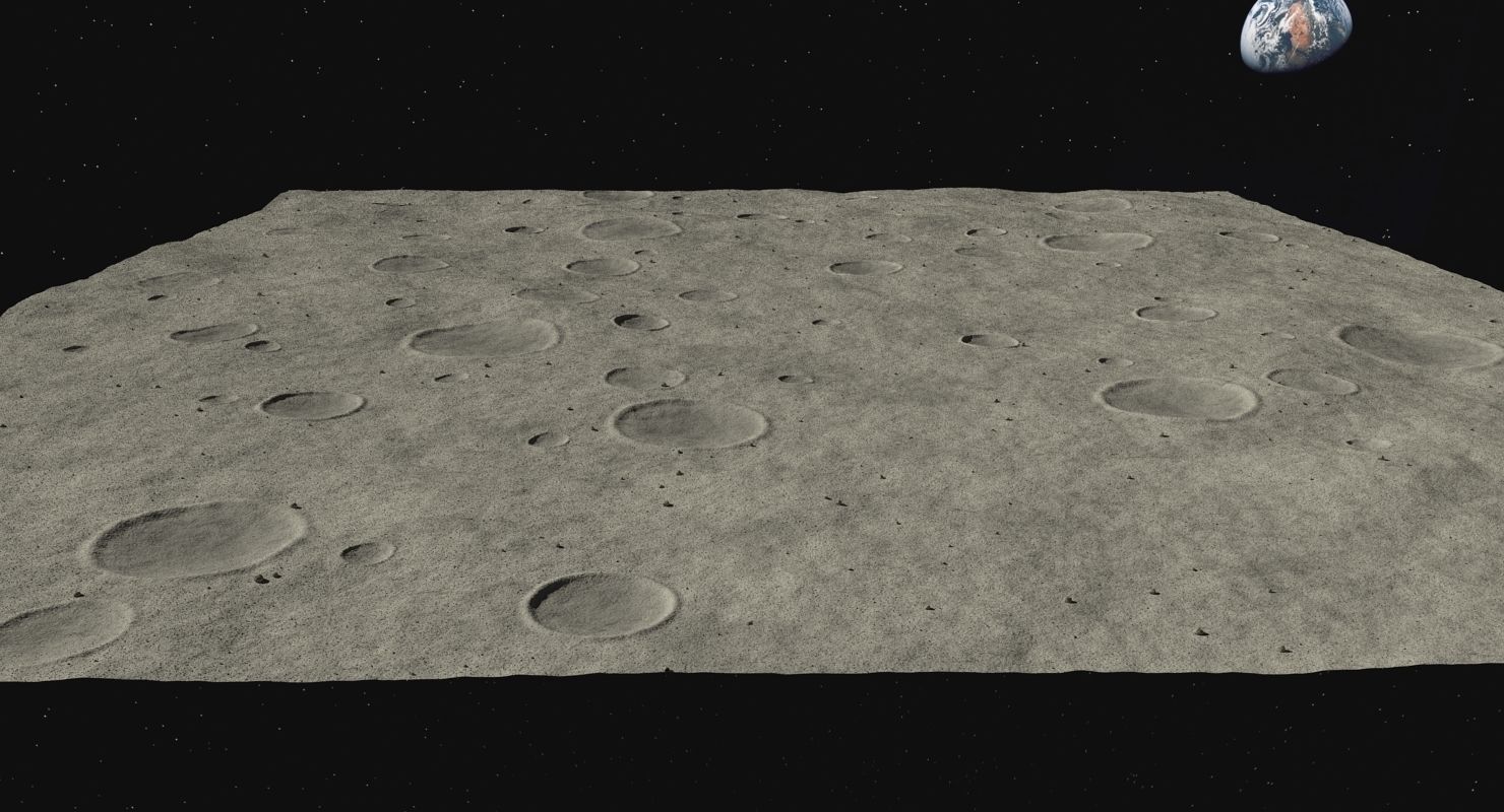 Moon Surface 2 3D model_8