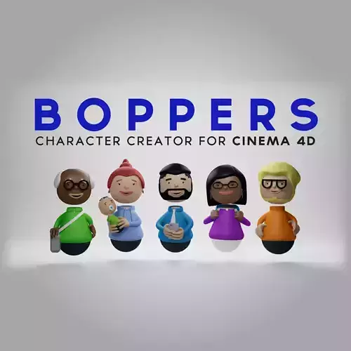 Boppers - Character Creator for Cinema 4D 3D model