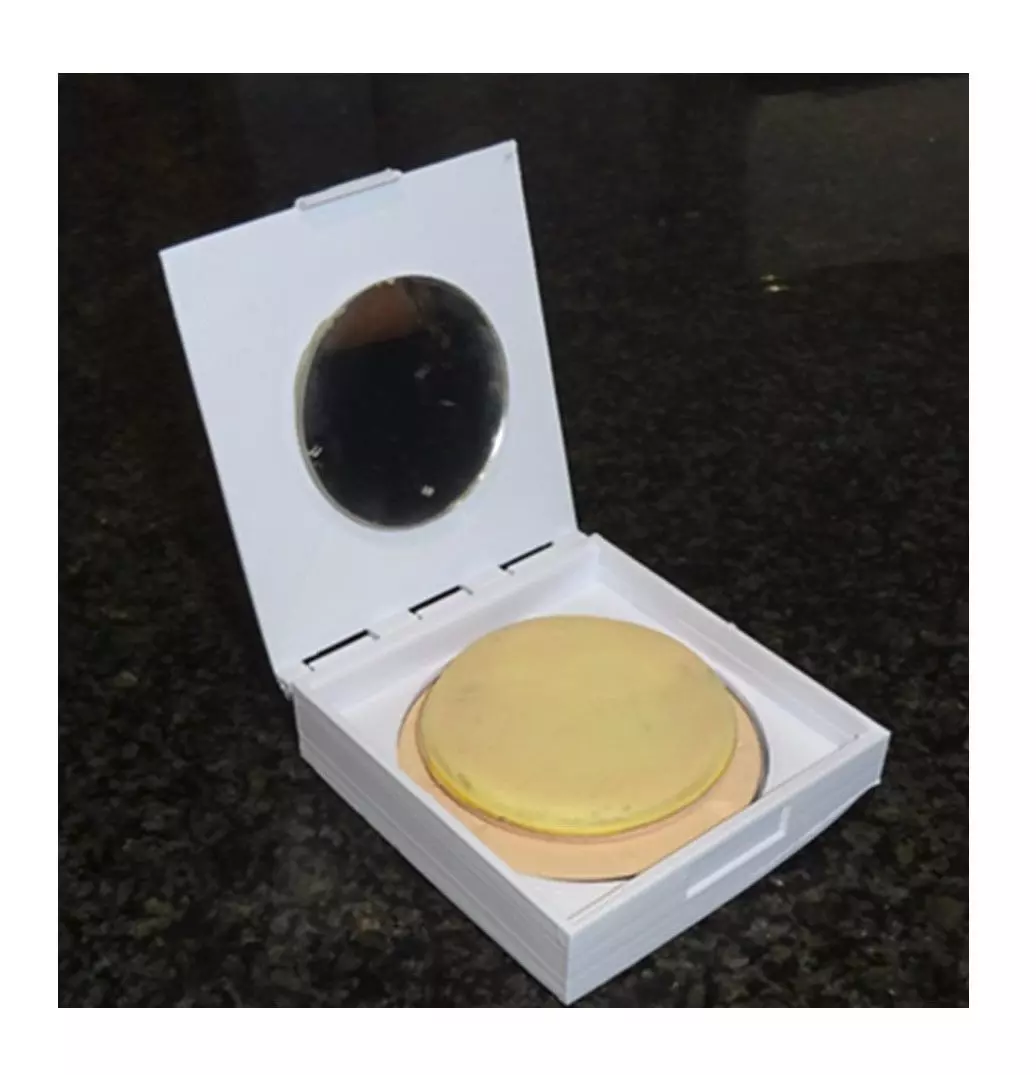 FACE POWDER COMPACT CONTAINER 3D MODEL 3D print model_0