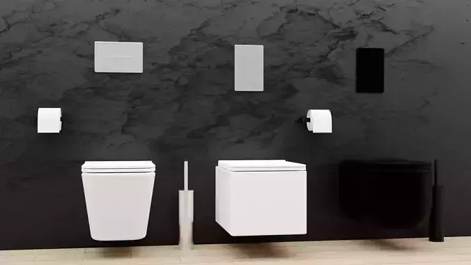 SET of toilet bowls 3 pcs