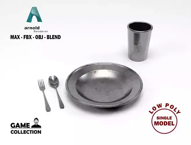 Metal tableware