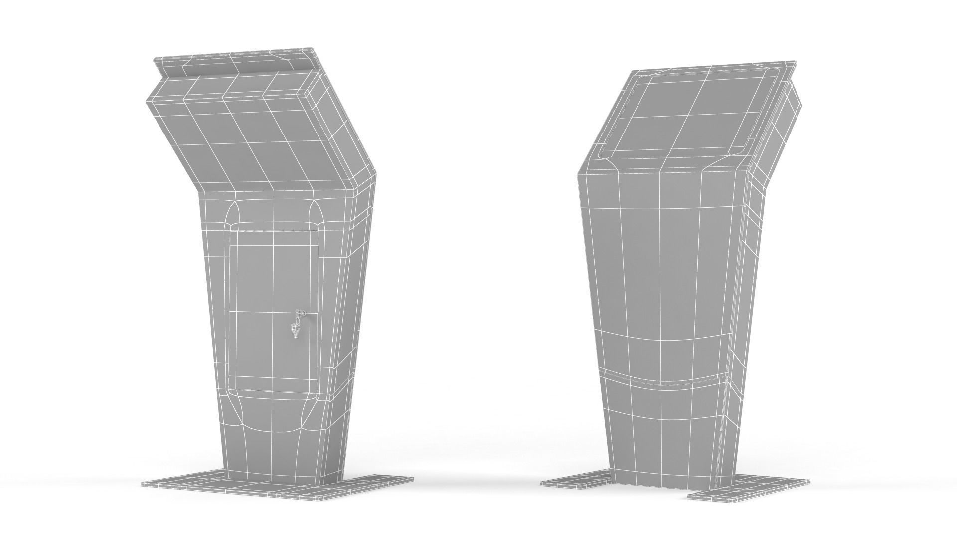 Electronic Kiosk 3D model_6