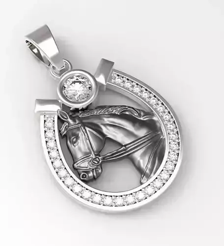 Horseshoe Pendant 3D print model