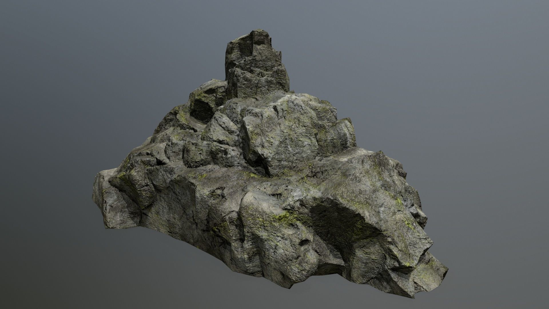 rocks rock Low-poly 3D model_2