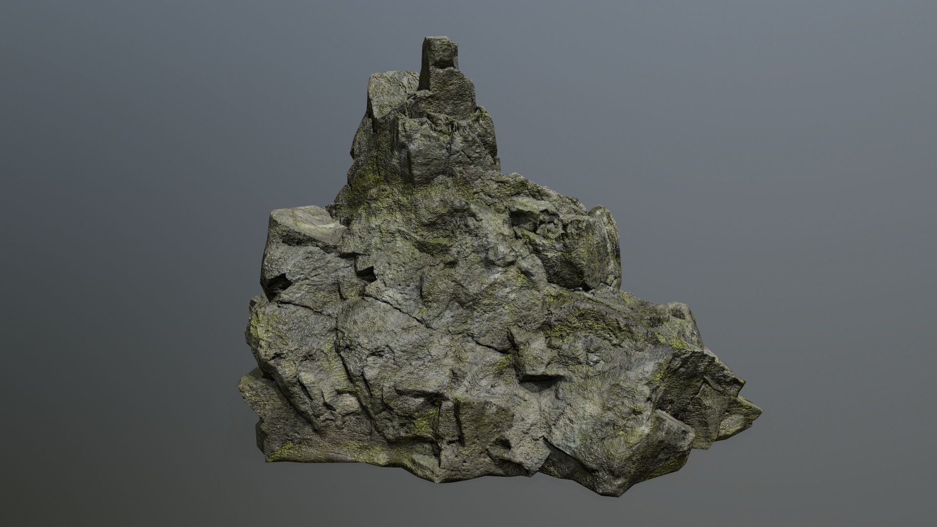 rocks rock Low-poly 3D model_1
