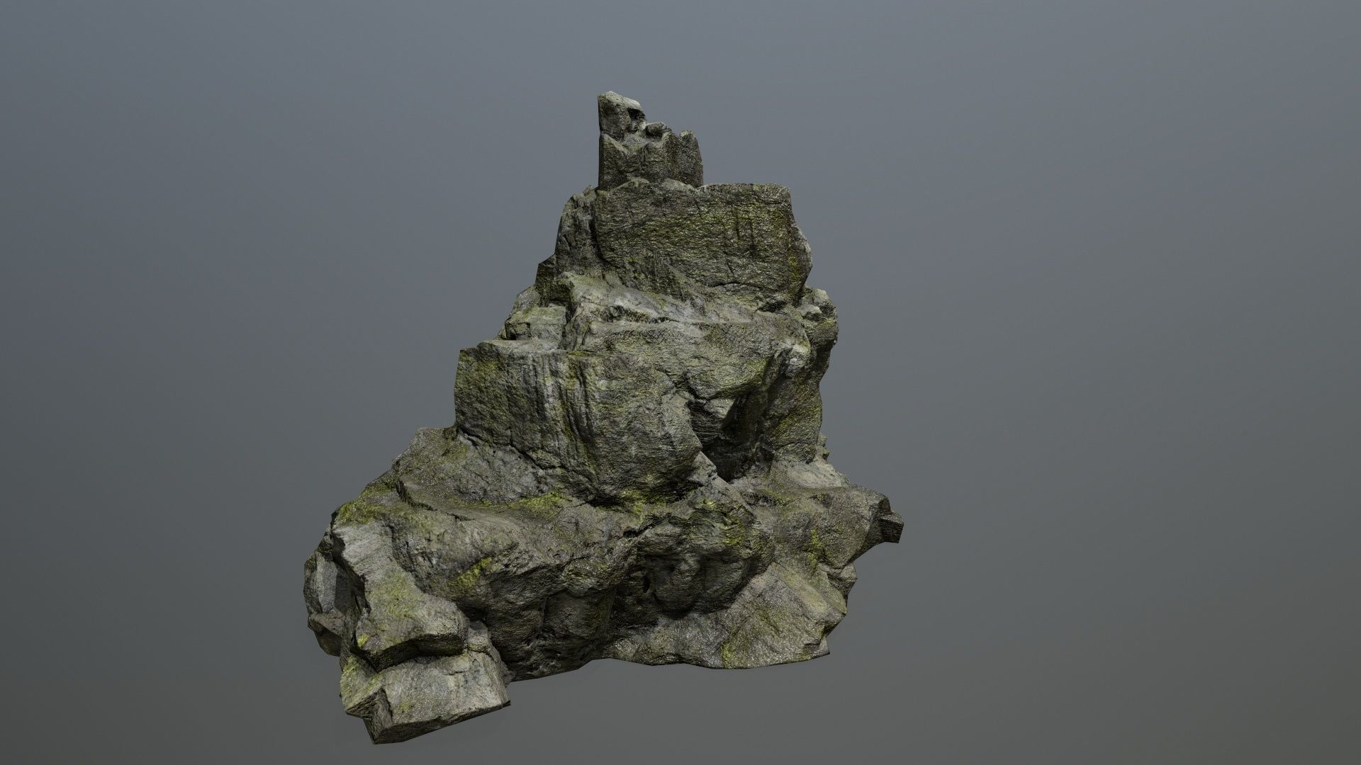 rocks rock Low-poly 3D model_8