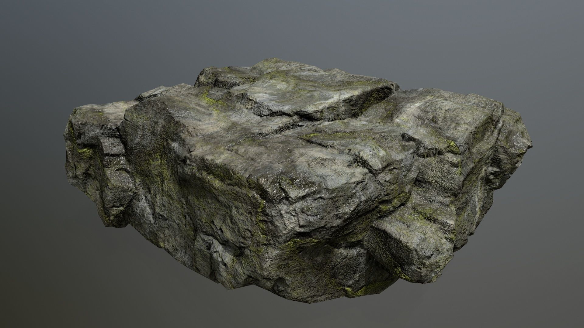 rocks rock Low-poly 3D model_3