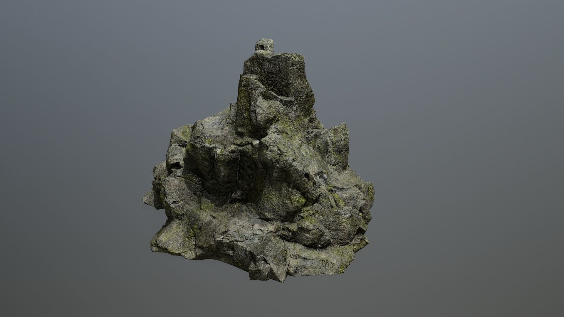 rocks rock Low-poly 3D model_9
