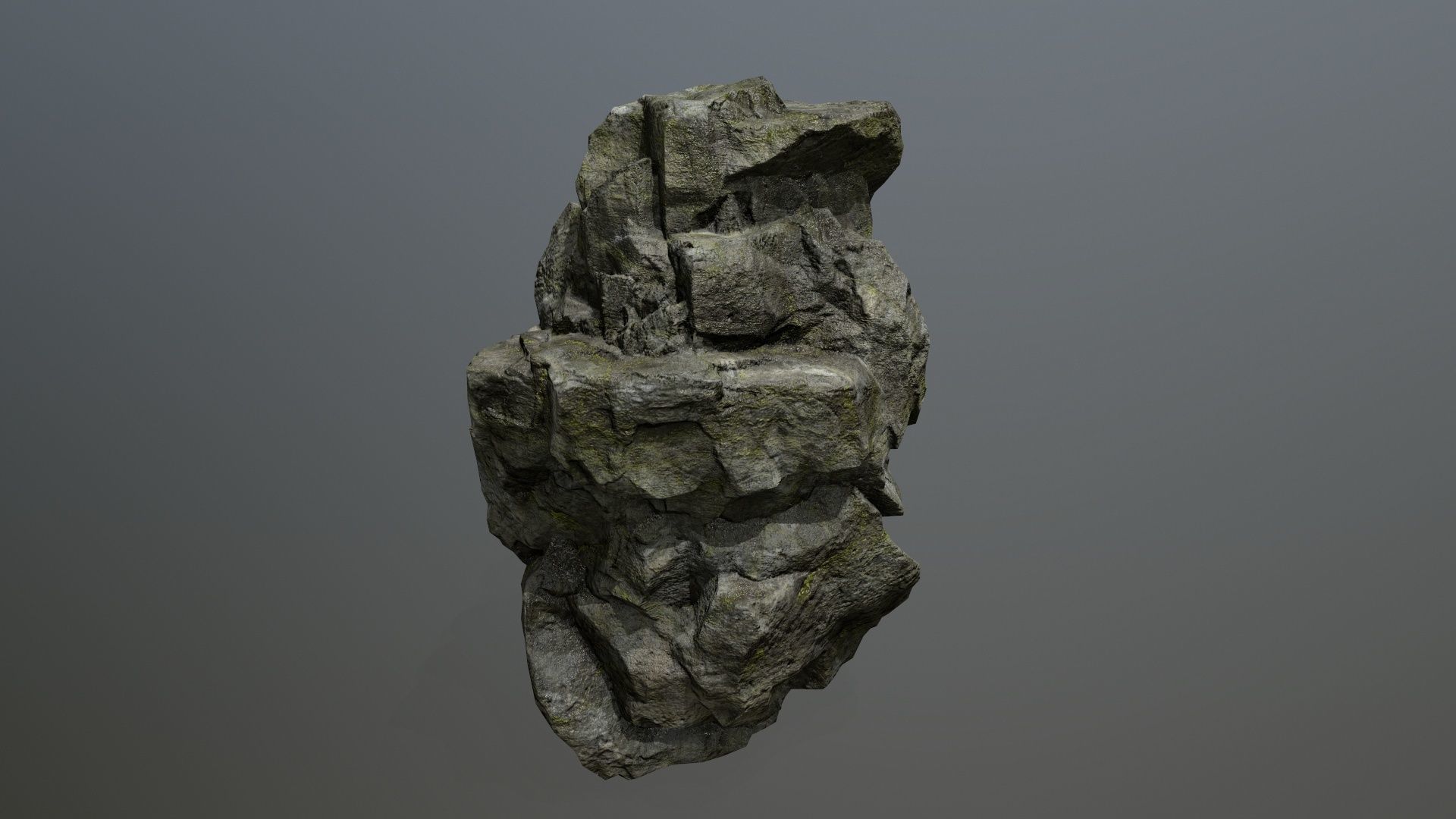 rocks rock Low-poly 3D model_4