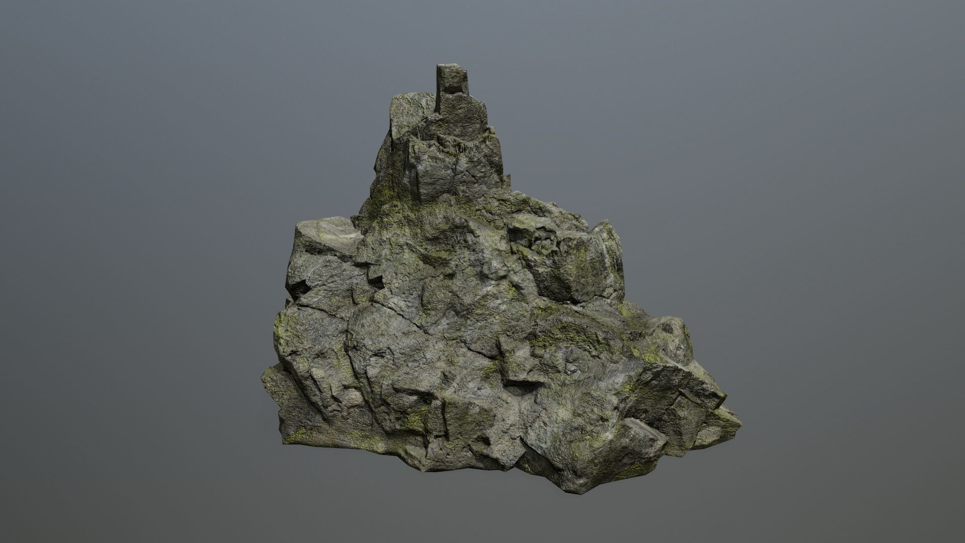 rocks rock Low-poly 3D model_7