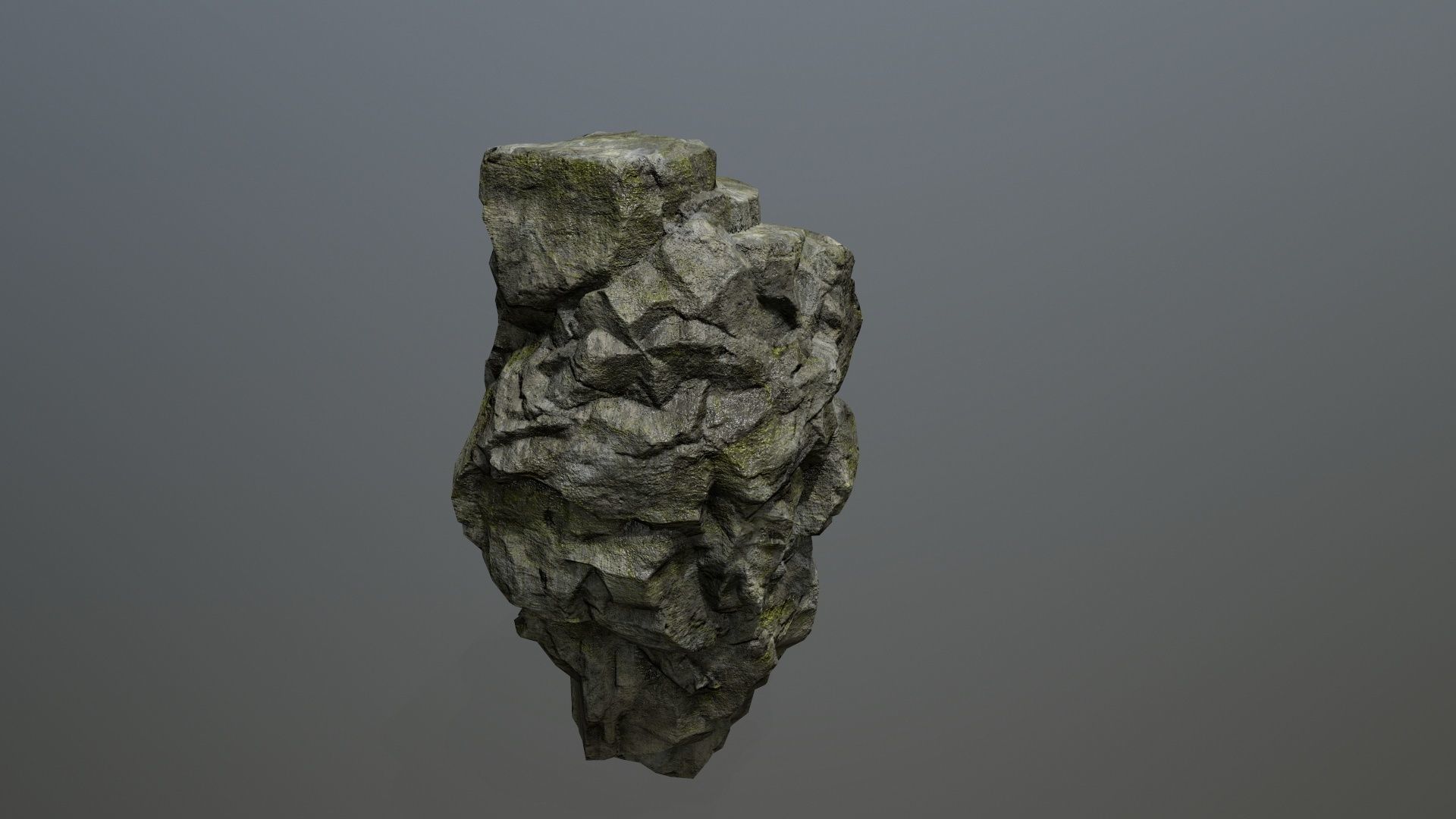 rocks rock Low-poly 3D model_16