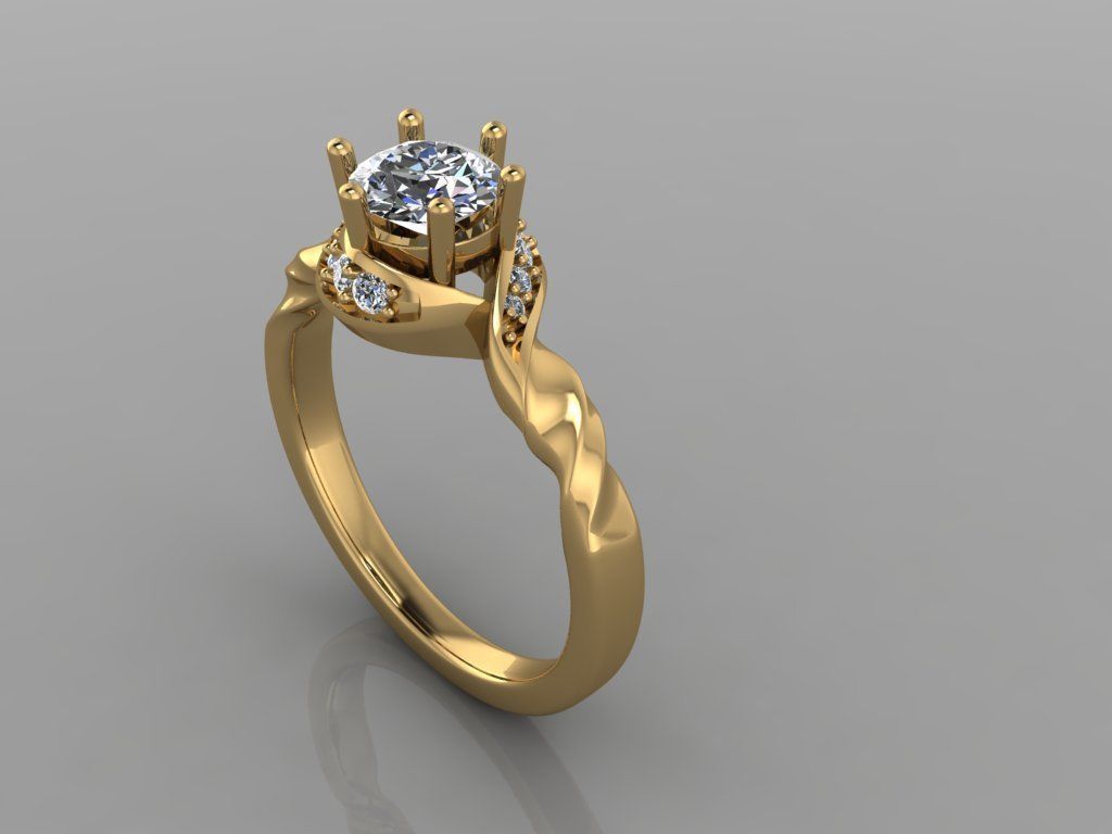 Fashion Ring 3D print model_2