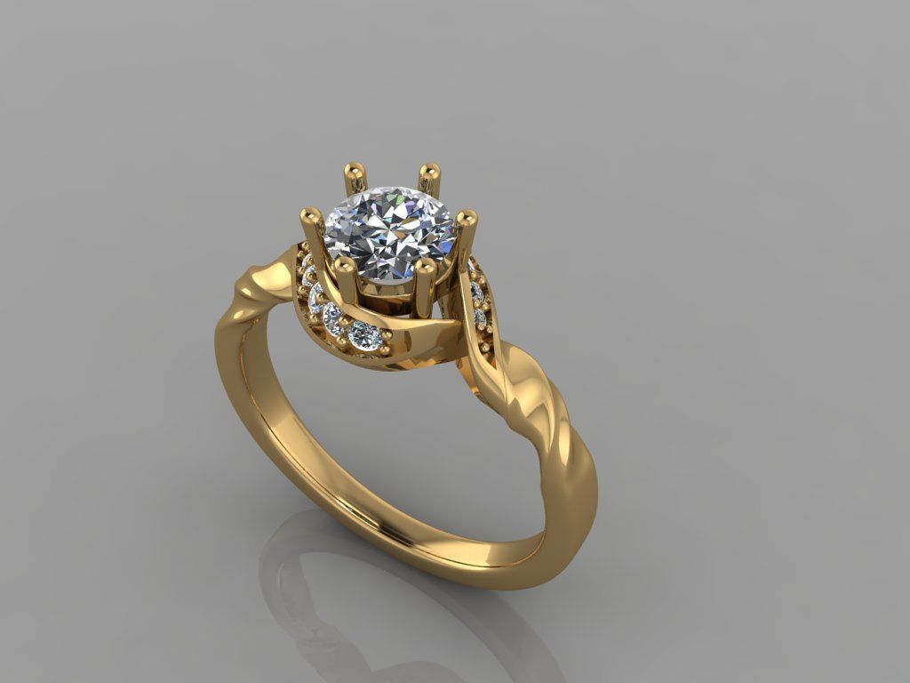 Fashion Ring 3D print model_3