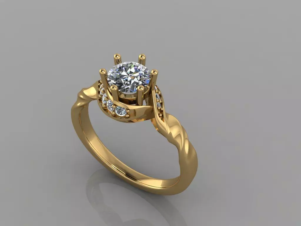 Fashion Ring 3D print model_0