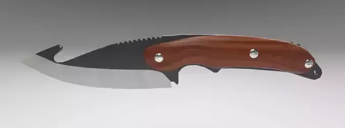 Knife GUT Counter Strike Low-poly 3D model