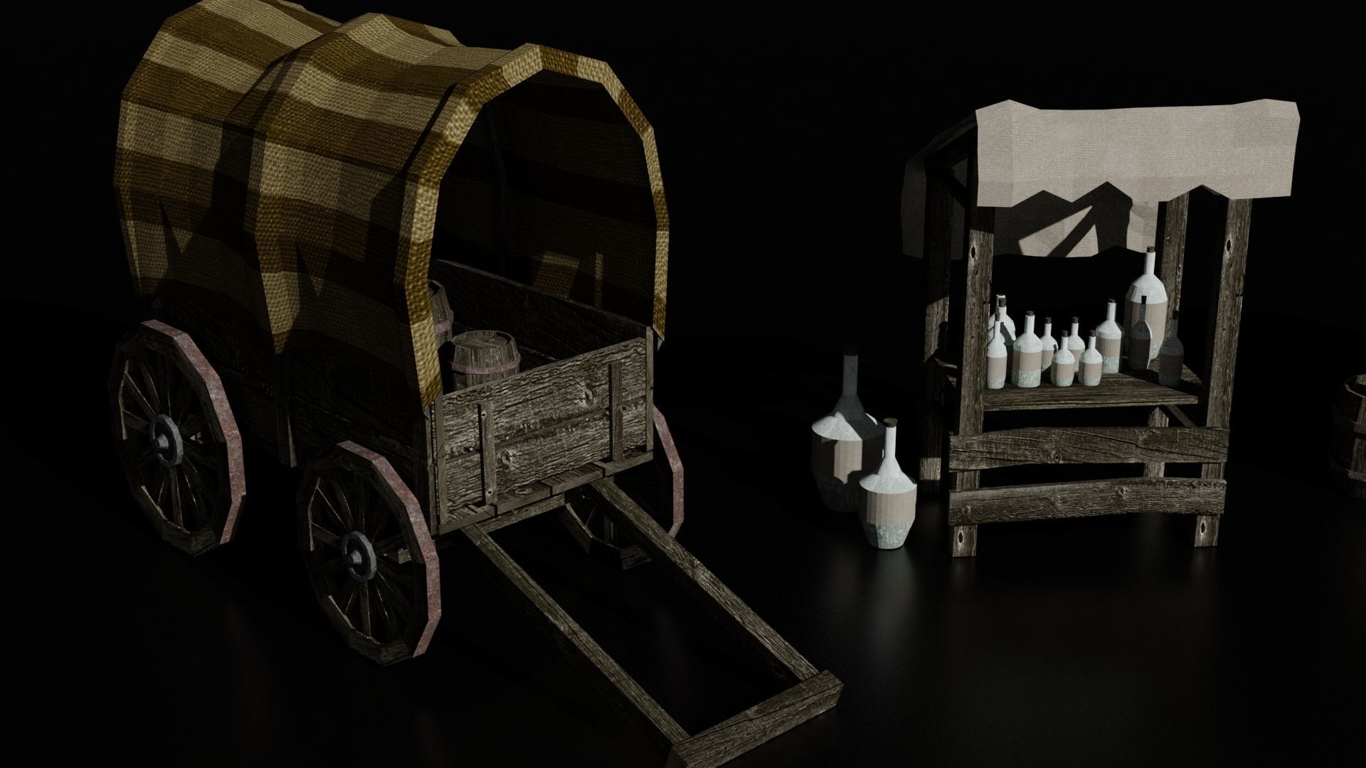 medieval knight Low-poly 3D model_4