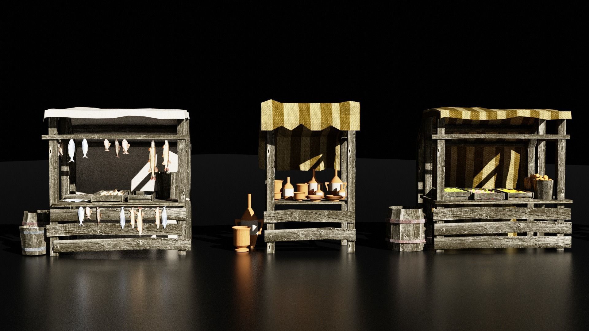 medieval knight Low-poly 3D model_1