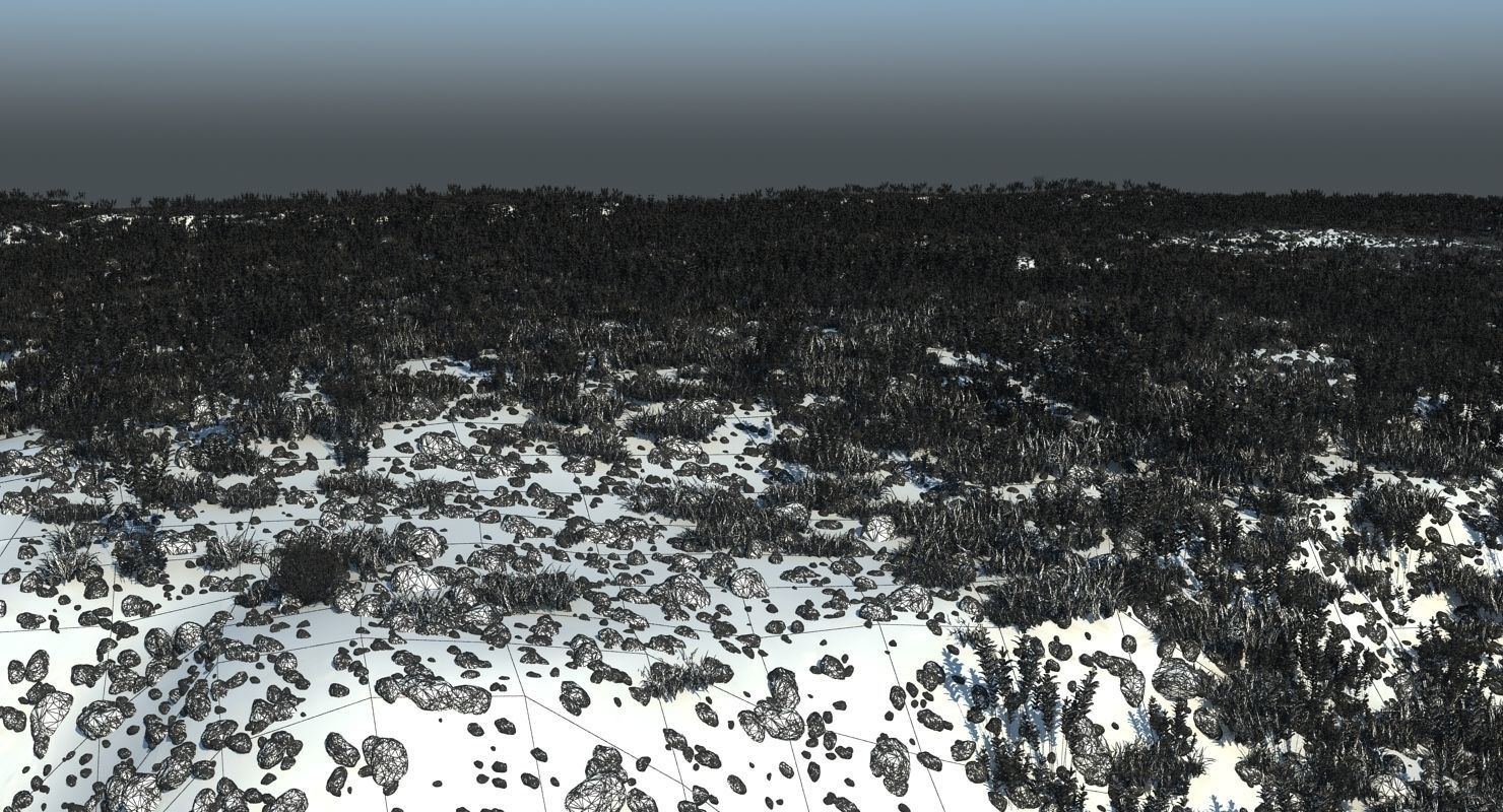 Marshland Swamp 3D model_9
