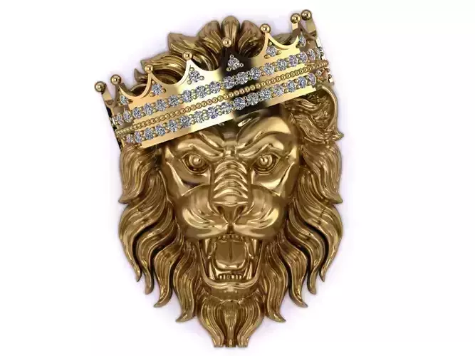 KING LION pendant 3D print model