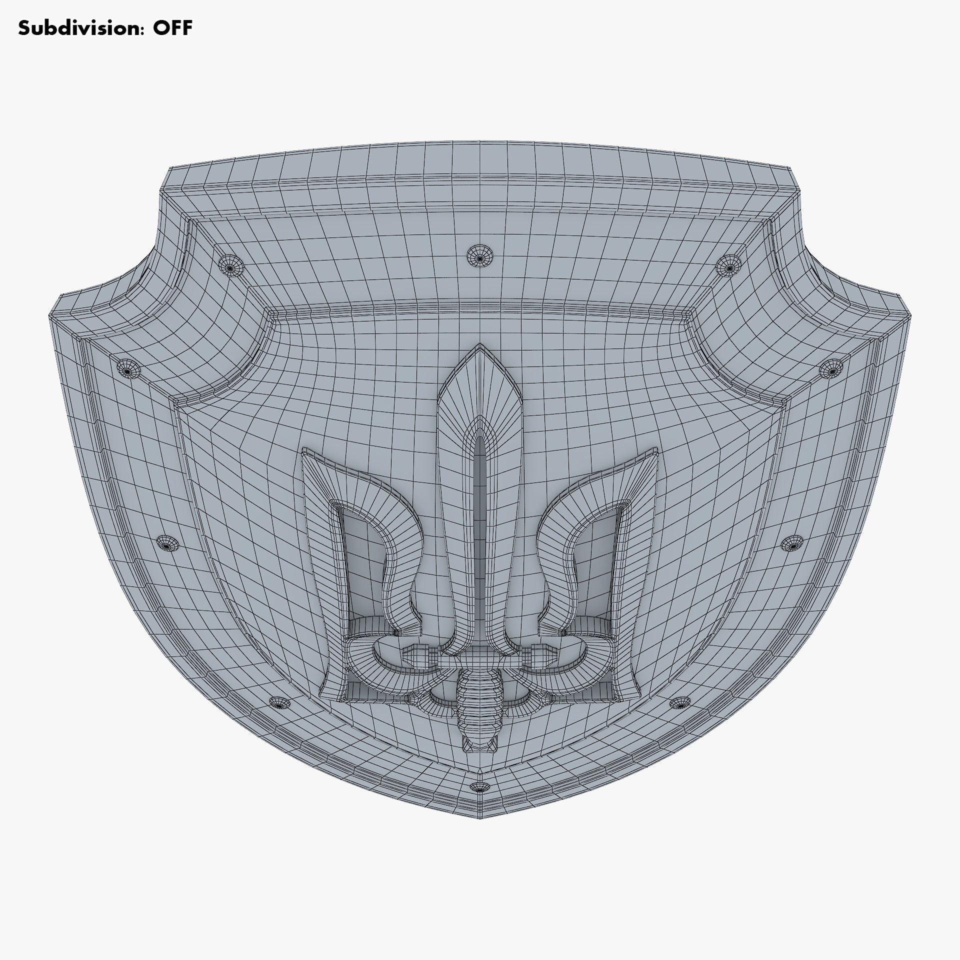 Coat of Arms of Ukraine M 2 3D model_13