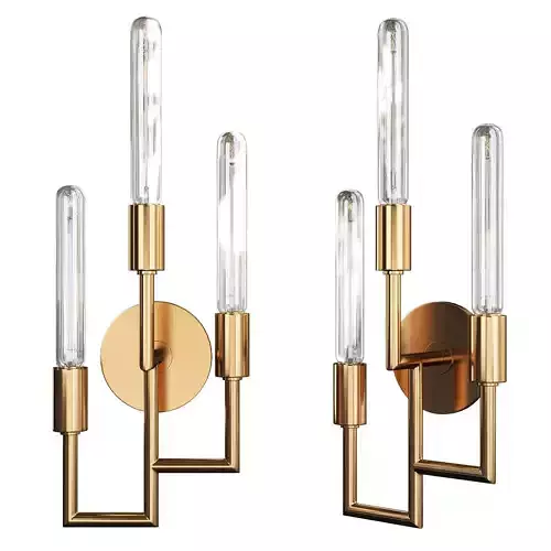 Angler Sconce Low-poly 3D model