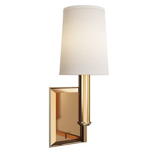 Clinton Sconce Low-poly 3D model