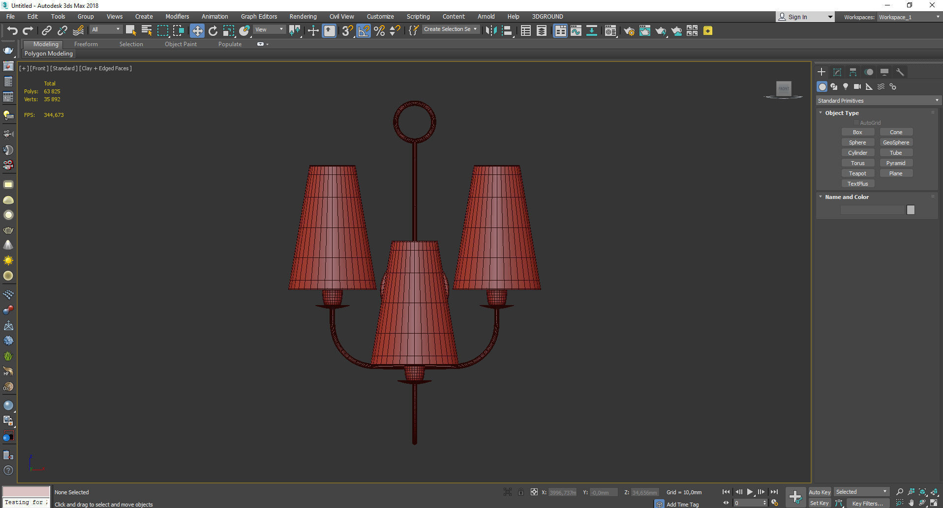  Toya Sconce Low-poly 3D model_3