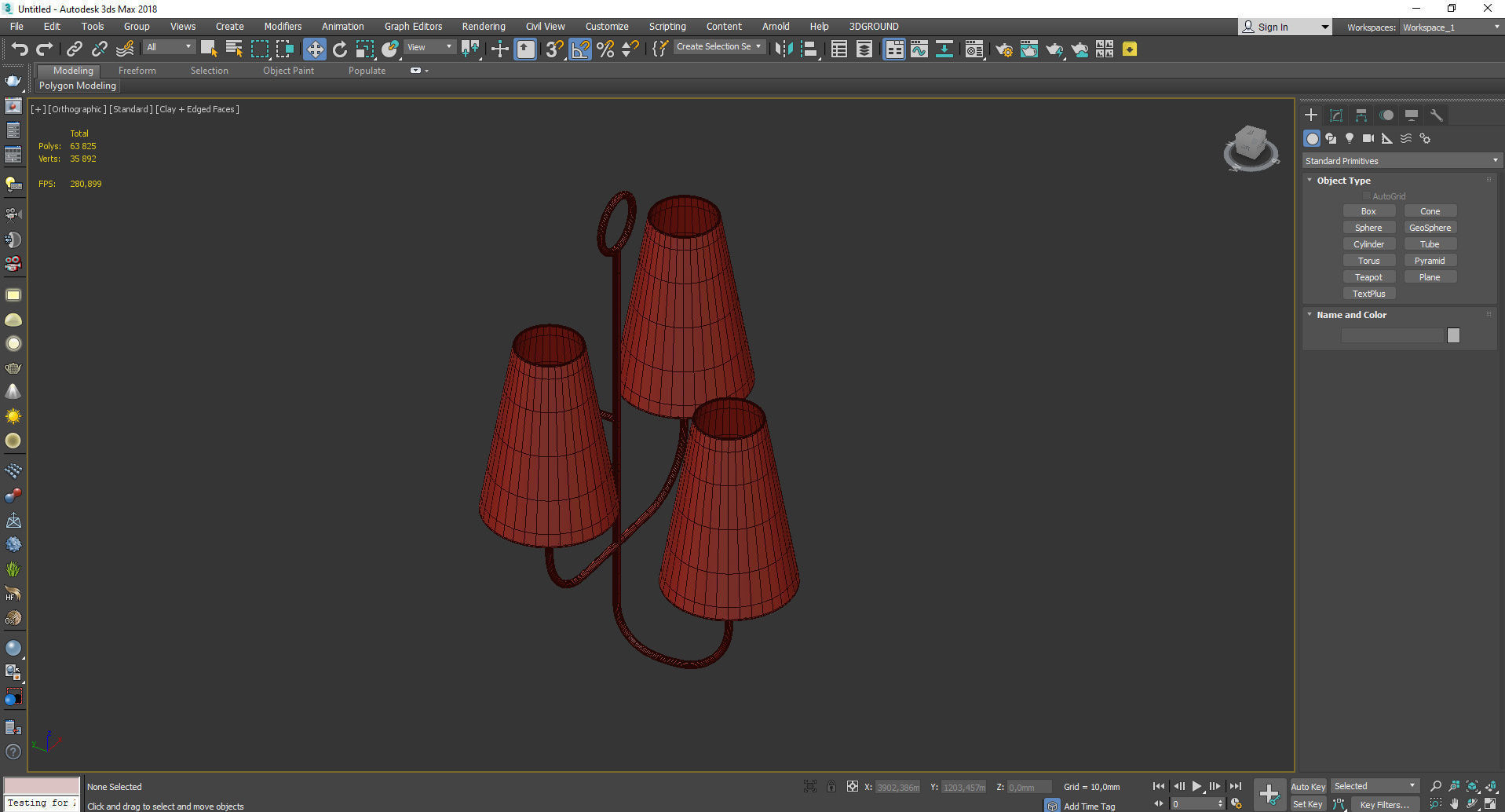  Toya Sconce Low-poly 3D model_5