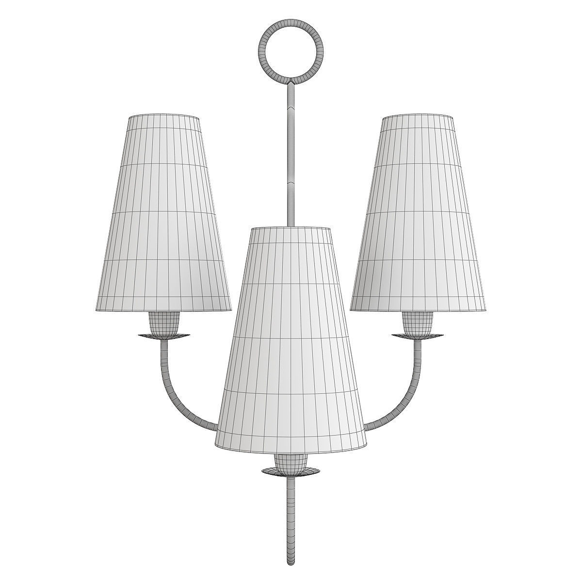  Toya Sconce Low-poly 3D model_2