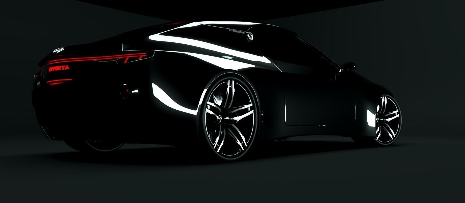 Affekta Hydroxon Sport Car Concept 3D model_2