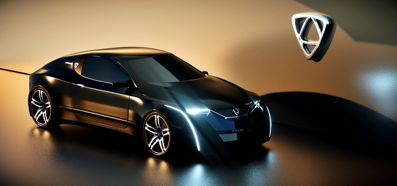 Affekta Hydroxon Sport Car Concept 3D model_1